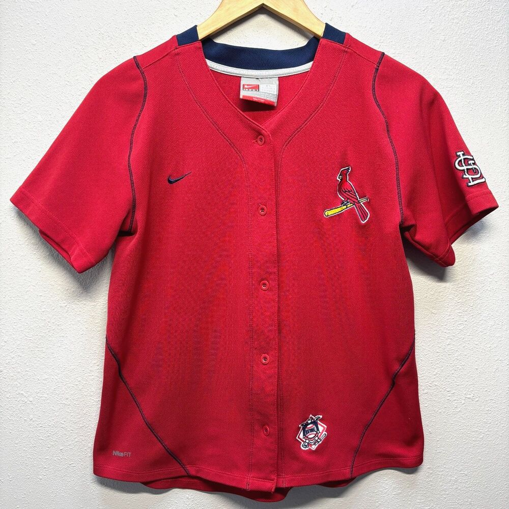Team Nike MLB St. Louis Cardinals Youth/Women's Large Baseball Jersey